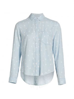 Джинсовая рубашка с принтом со звездочками Rails