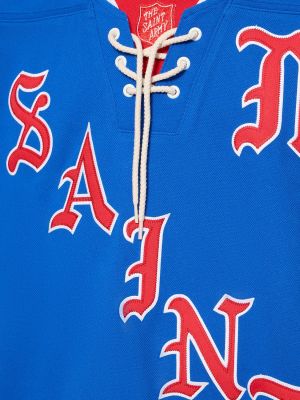 Tričko s potlačou Saint Michael modrá