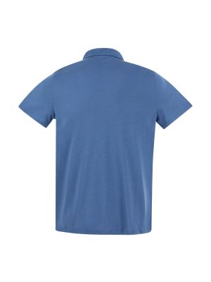 Poloshirt mit kurzen ärmeln Majestic Filatures blau