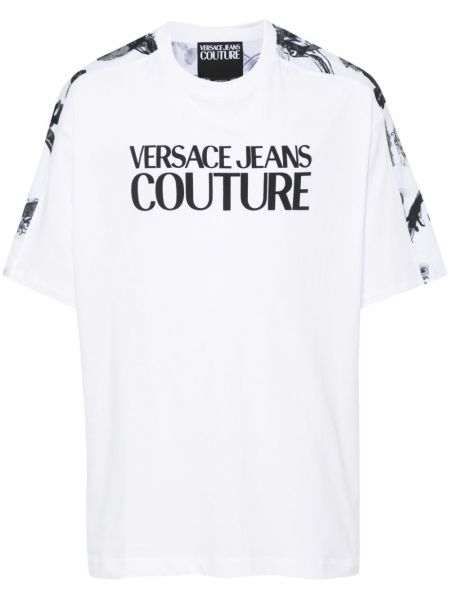 Tricou din bumbac cu imagine Versace Jeans Couture
