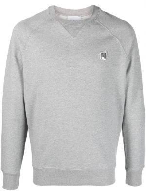Sweatshirt mit rundem ausschnitt Maison Kitsuné grau
