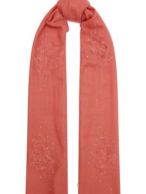 Шелковый шерстяной шарф ретро Vintage Shades розовый