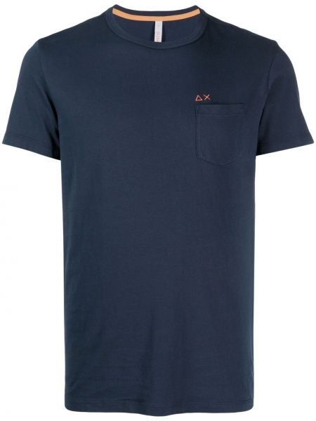 Camiseta con bordado Sun 68 azul