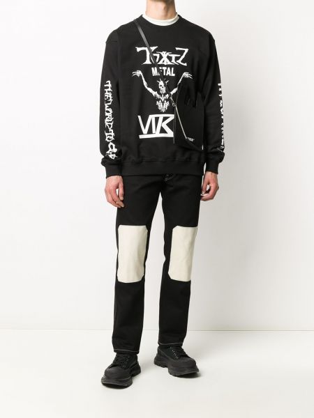 Sweatshirt aus baumwoll mit print Ktz schwarz