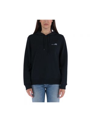 Jersey hoodie mit print A.p.c. schwarz