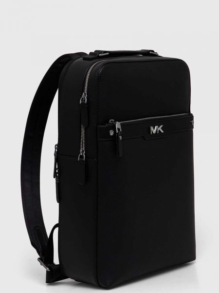 Однотонный кожаный рюкзак Michael Kors черный