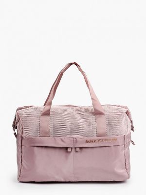 Розовая спортивная сумка Skechers