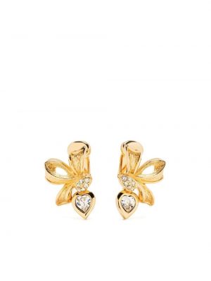 Σκουλαρίκια με φιόγκο Christian Dior χρυσό