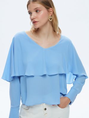 Блузка с длинным рукавом Adl синяя