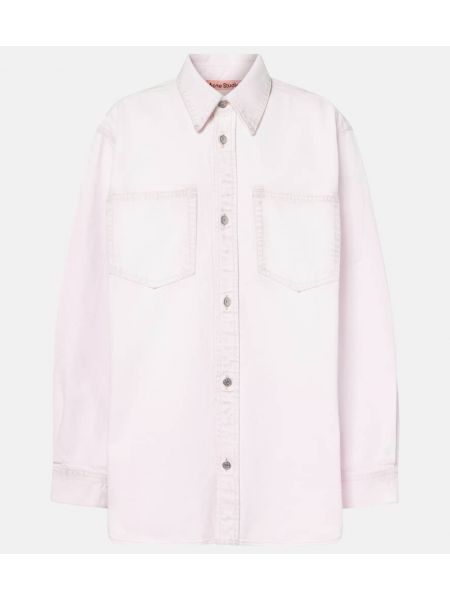 Denim paita Acne Studios pinkki