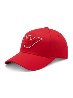 Șapcă Emporio Armani roșu