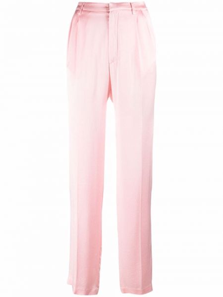 Pantalones de cintura alta Forte Forte rosa