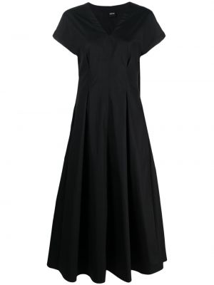 Plisirana mini haljina Aspesi crna
