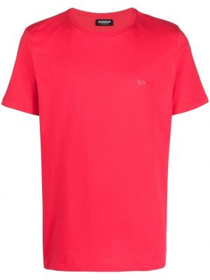 Βαμβακερή μπλούζα Dondup ροζ
