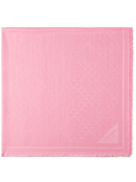 Jacquard schal Prada pink