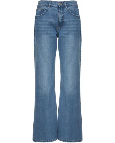 Bootcut džínsy s vysokým pásom Gimaguas modrá