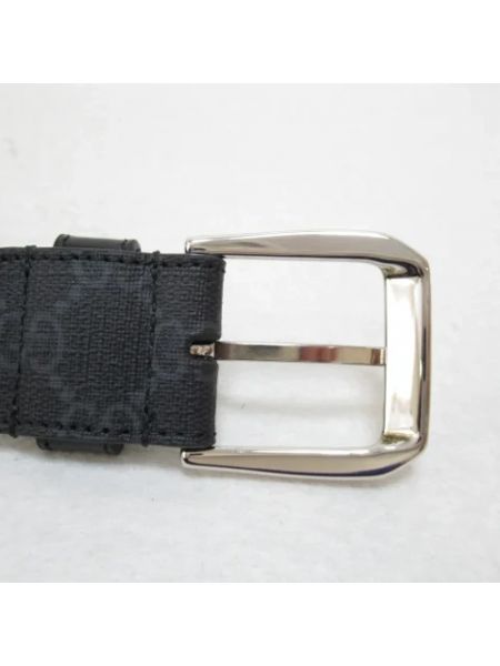 Cinturón de cuero retro Gucci Vintage negro