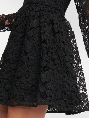 Mini robe en dentelle Self-portrait noir