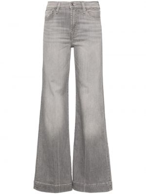 Jeans bootcut taille haute 7 For All Mankind gris