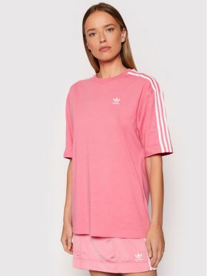 Majica oversized Adidas ružičasta