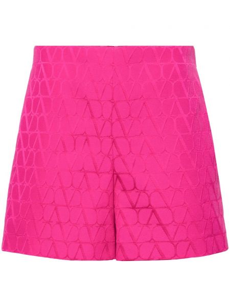 Jacquard shorts Valentino Garavani pink