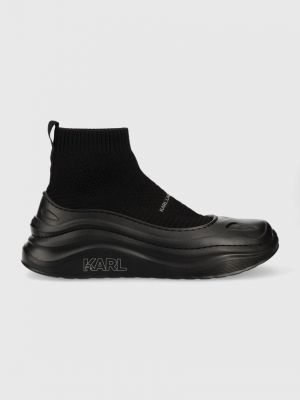 Gyapjú sneakers Karl Lagerfeld fekete