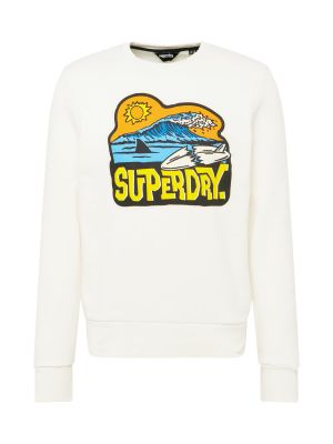 Superdry Bluză de molton  albastru aqua / galben / portocaliu / alb coajă de ou