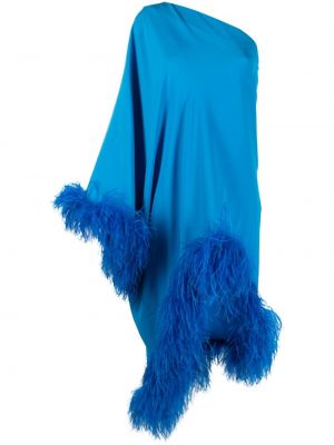 Коктейлна рокля с пера Art Dealer синьо