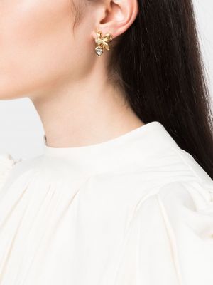 Náušnice s mašlí Christian Dior zlaté