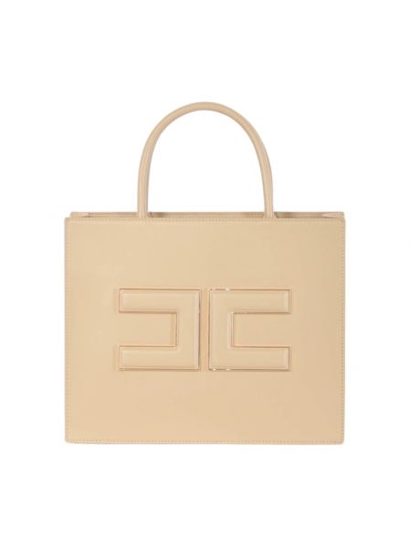 Shopper handtasche Elisabetta Franchi beige
