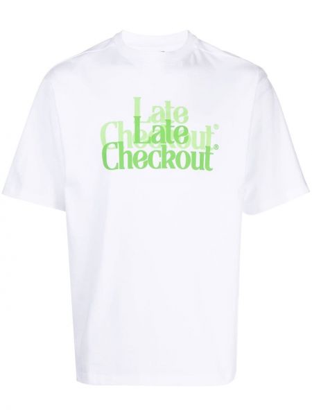 Тениска с принт Late Checkout