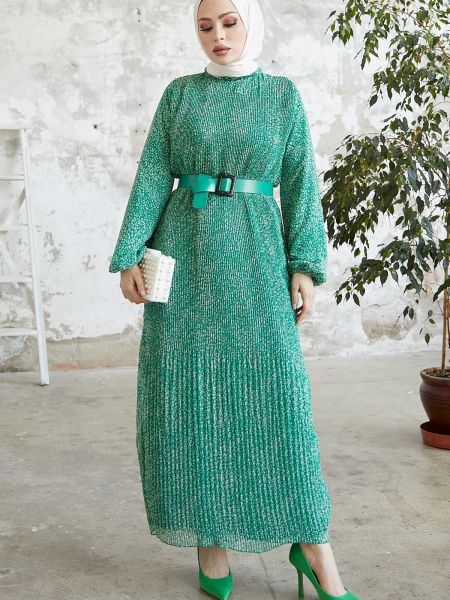 Sukienka szyfonowa Instyle zielona