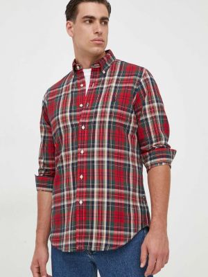 Памучна риза Polo Ralph Lauren червено