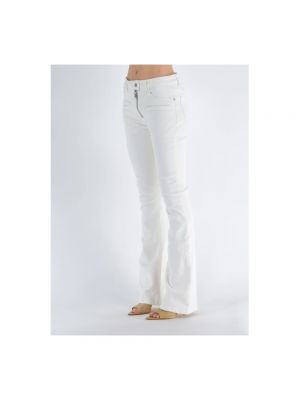 Straight jeans mit reißverschluss Courreges weiß