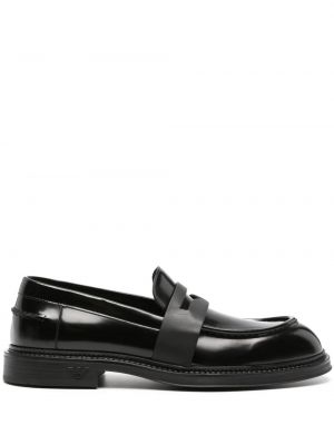 Pantofi loafer din piele Emporio Armani negru