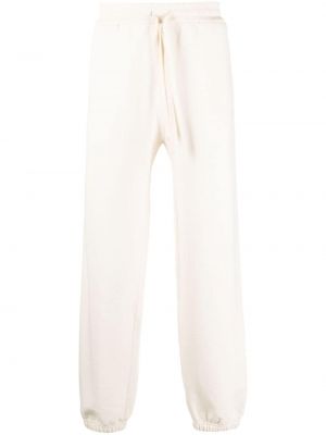 Spodnie sportowe bawełniane Jil Sander białe