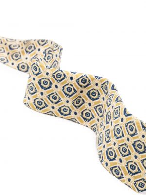 Cravate en soie à imprimé à motif géométrique Kiton