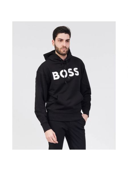 Bluza z kapturem Hugo Boss czarna