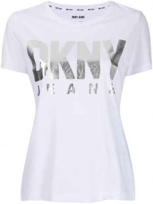 T-shirt con stampa Dkny