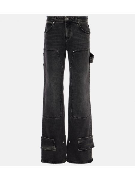 Lavtaljet straight jeans Blumarine sort