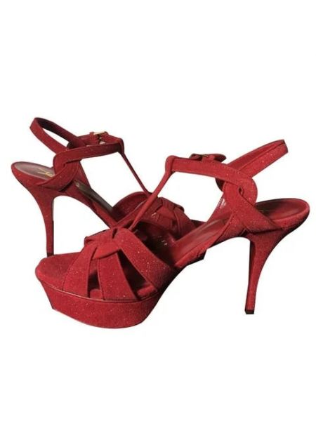 Sandales Saint Laurent Vintage rouge