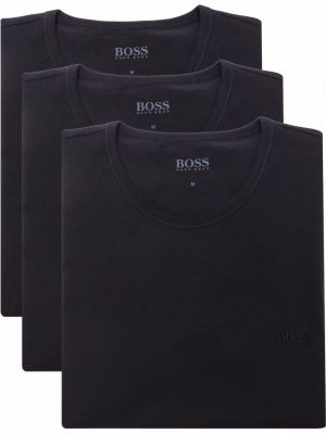 Brodert t-skjorte Boss svart