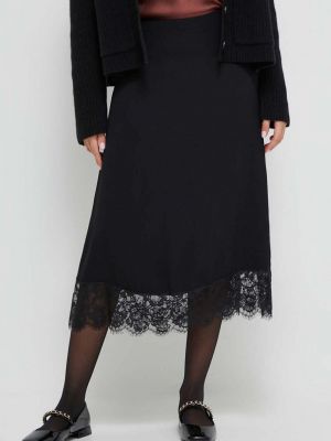 Midi sukně Tommy Hilfiger černé