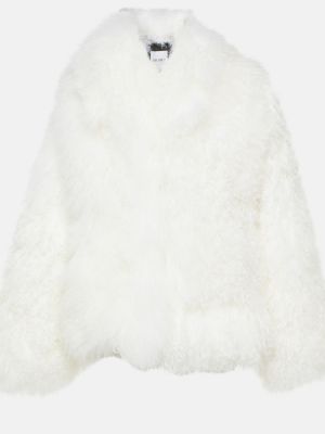 Manteau de fourrure The Attico blanc