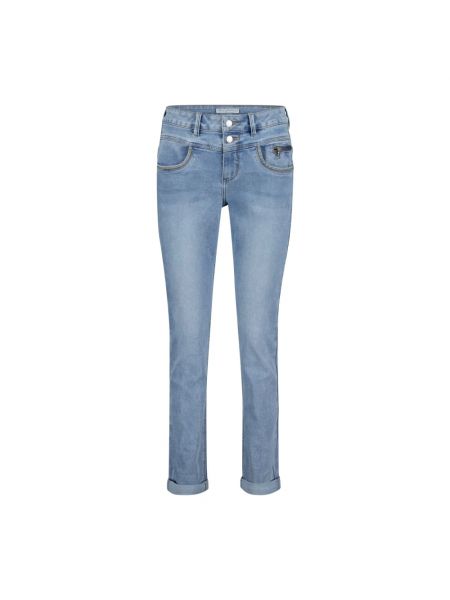 Jeans mit normaler passform mit geknöpfter mit reißverschluss Red Button