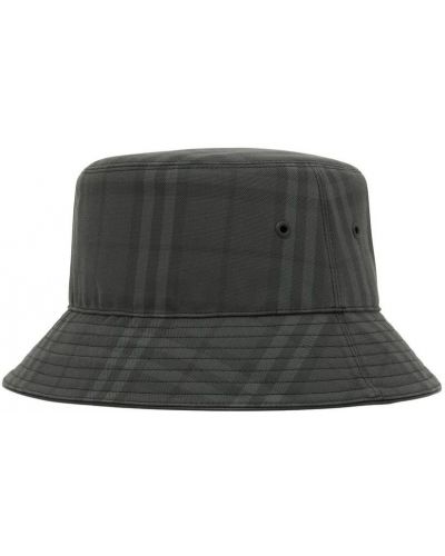 Kostkovaný klobouk Burberry šedý