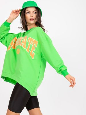 Mikina s kapucí s potiskem Fashionhunters zelená