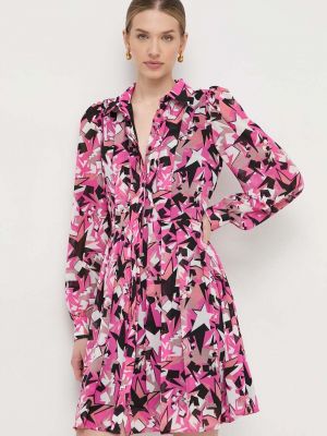 Mini šaty Silvian Heach růžové