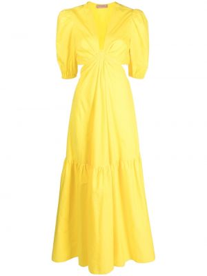 Μάξι φόρεμα Twinset κίτρινο