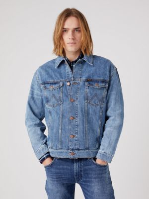 Kurtka jeansowa relaxed fit Wrangler niebieska